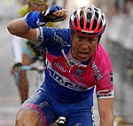 Damiano Cunego gewinnt die f�nfte Etappe der Baskenland-rundfahrt 2008